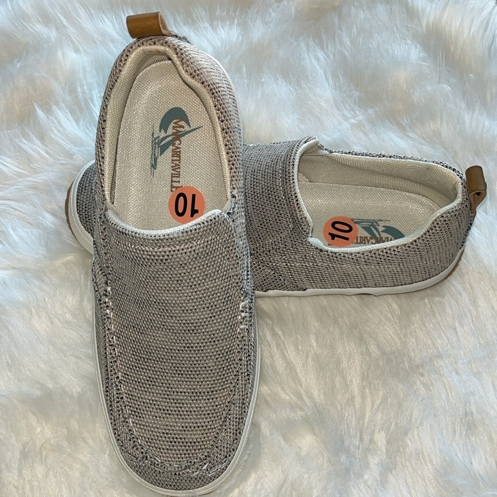 🆕 Margaritaville Men’s Slip-on Shoes Size 10 Beige